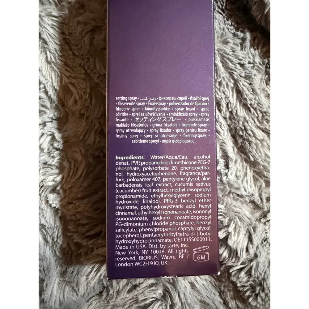 Tarte Shape Tape Stay Spray 16 Hour Setting Spray 4 oz / 120 mL Full Size NIB
